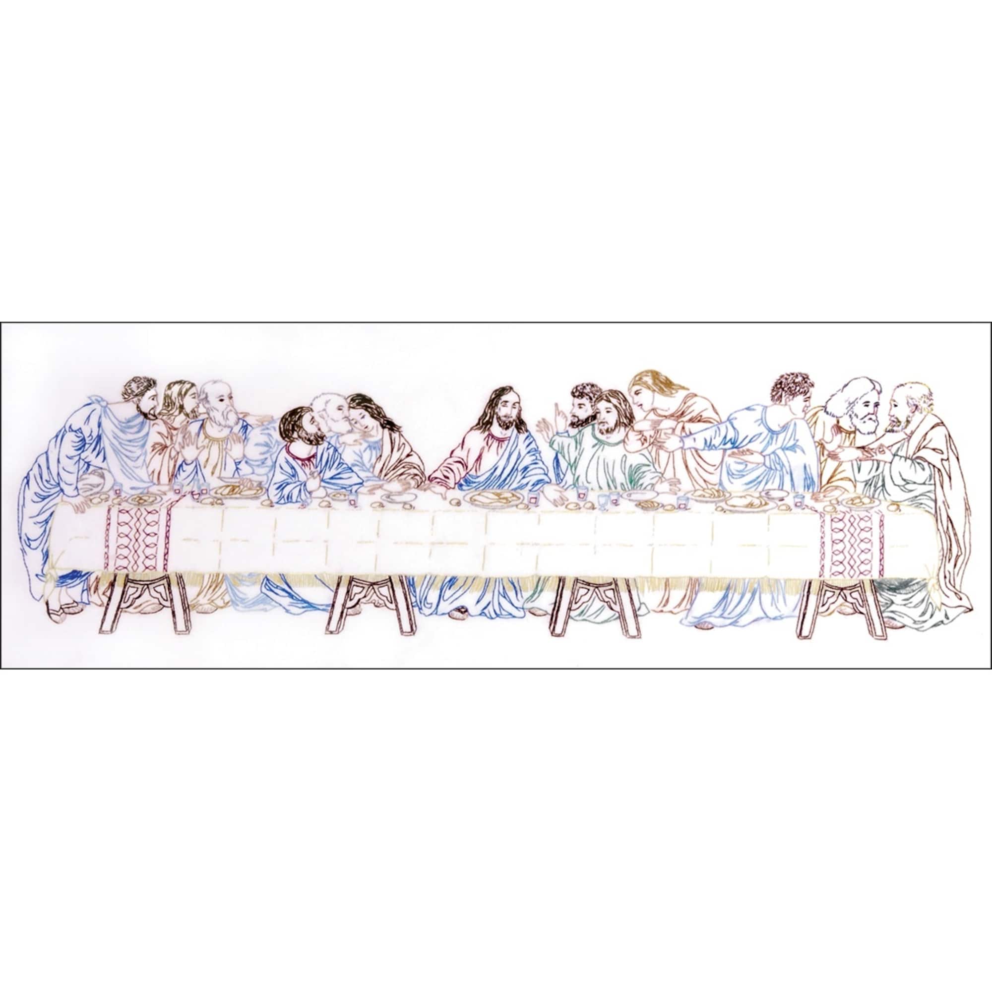 Design Works™ The Last Supper Stamped Embroidery Kit